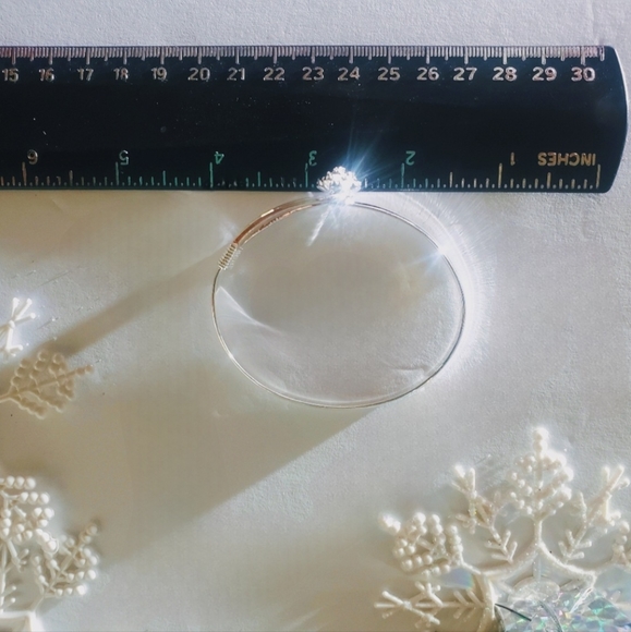 Sterling Silver Women's Tennis Bracelet -  99.9% Pure Silver - Picture 5 of 7